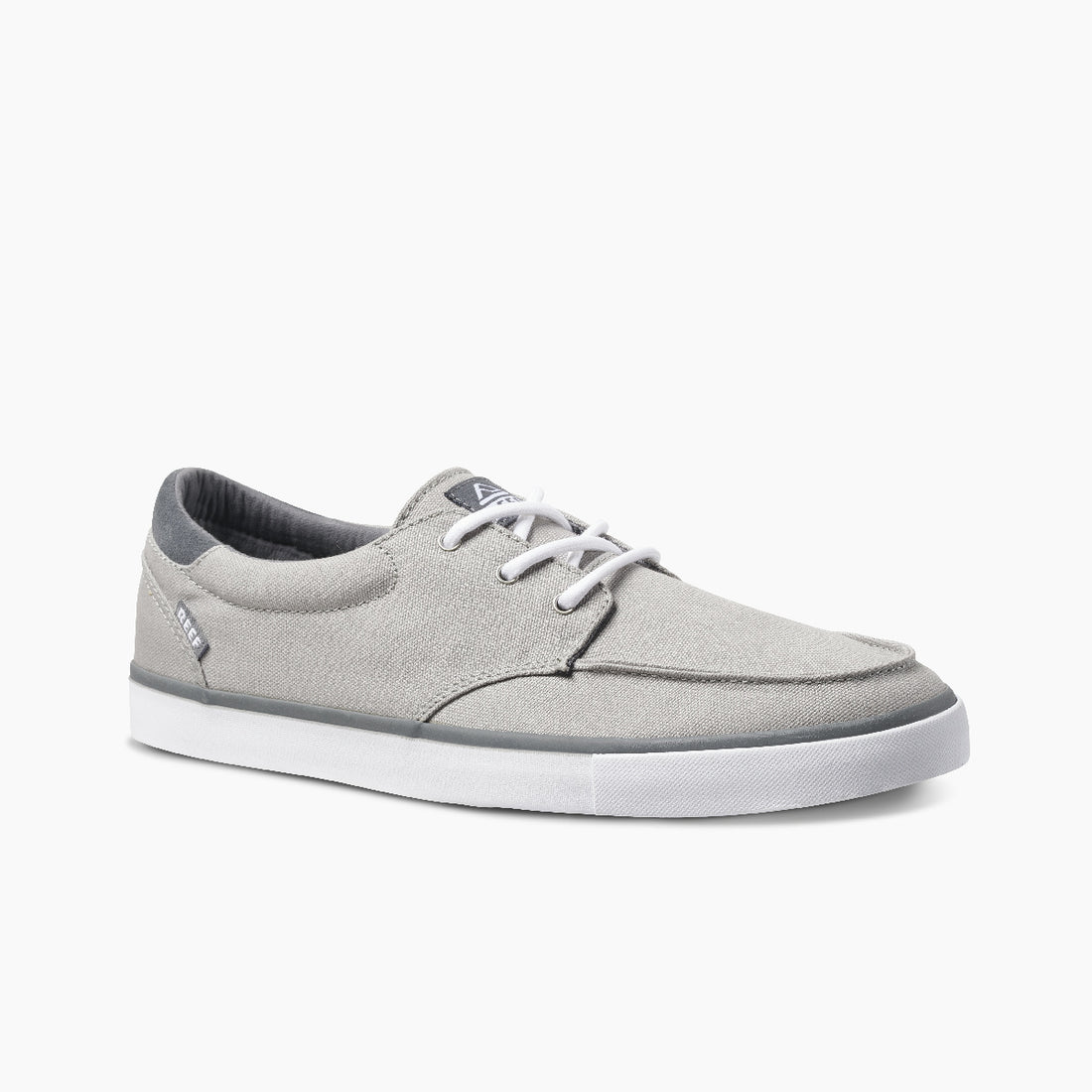 REEF DECKHAND 3 MEN&#39;S CASUAL BOAT SHOE (GREY/WHT) Sunny Smith LLC
