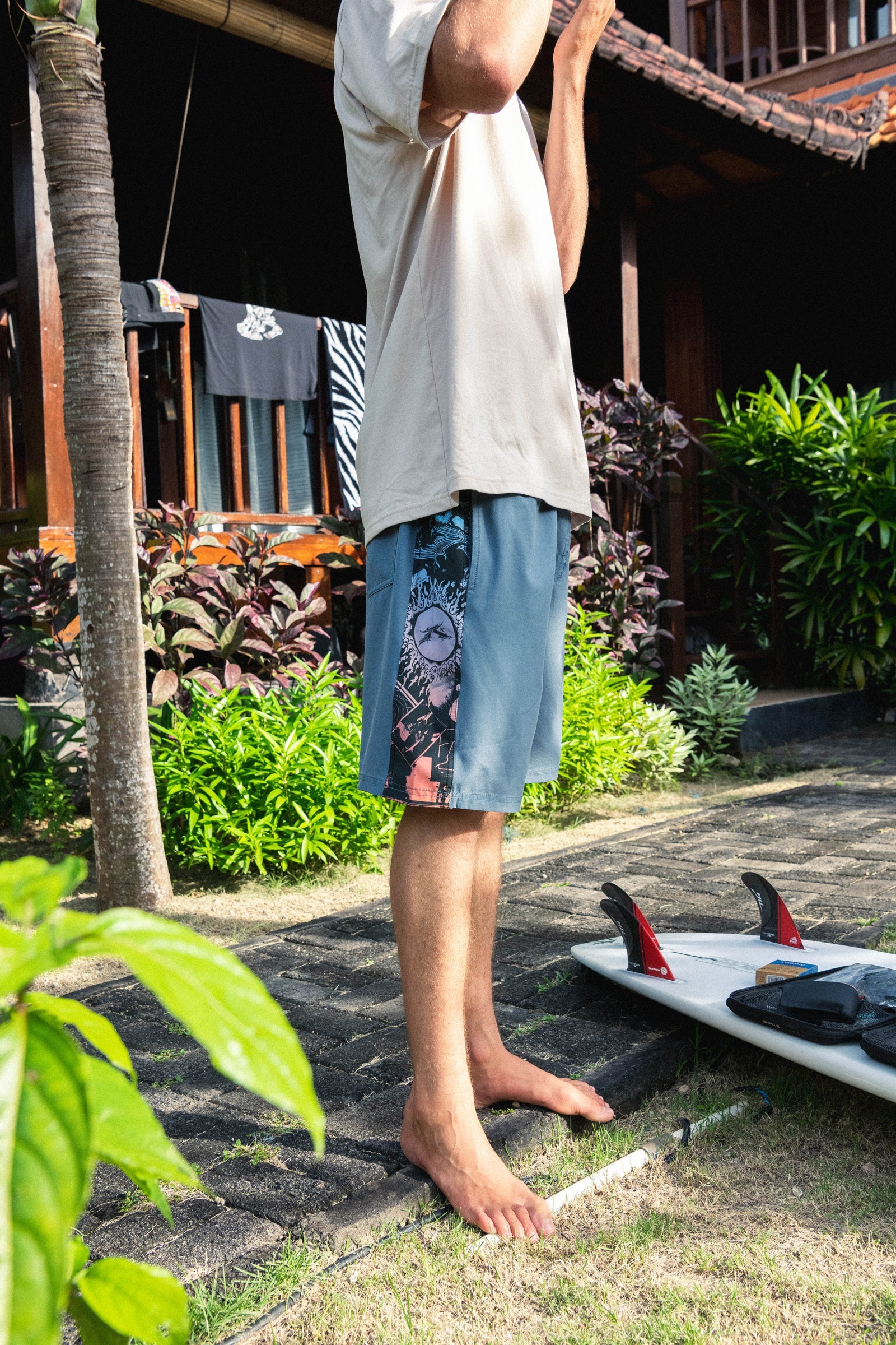 Rusty Lot and Tabouli Elastic Boardshorts