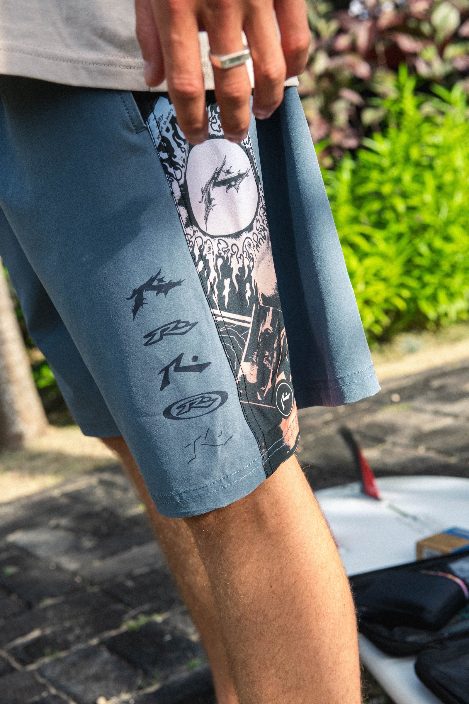 Rusty Lot and Tabouli Elastic Boardshorts