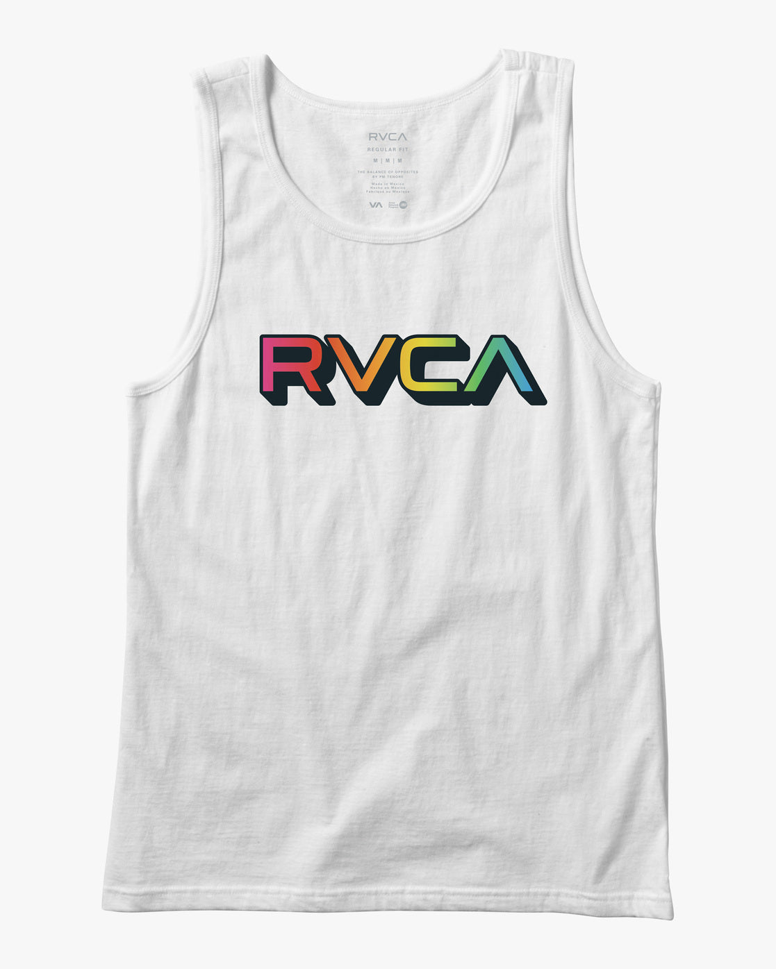 RVCA BIG GRADIENT TANK WHITE Sunny Smith LLC