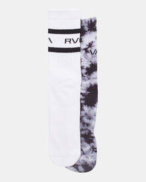 RVCA Crew Socks Tie-Die/White Sunny Smith LLC