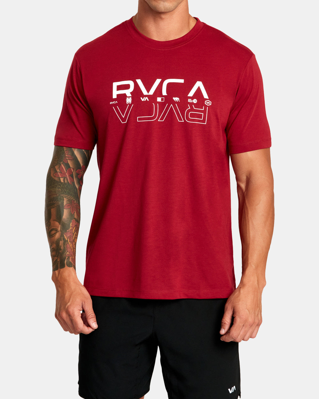 RVCA Double RVCA Split Workout S/S Tee Sunny Smith LLC