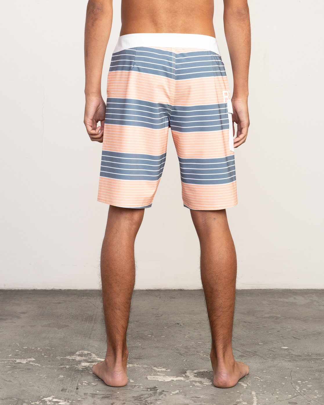 RVCA Uncivil Stripe Trunk Boardshort Sunny Smith LLC