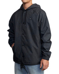 RVCA VA HOOD COACHES JACKET BLACK Sunny Smith LLC