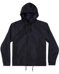 RVCA VA HOOD COACHES JACKET BLACK Sunny Smith LLC