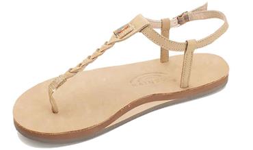 Rainbow Sandals Womens T-Street - Single Layer Sierra Center Braid w/Ankle Strap Sunny Smith LLC