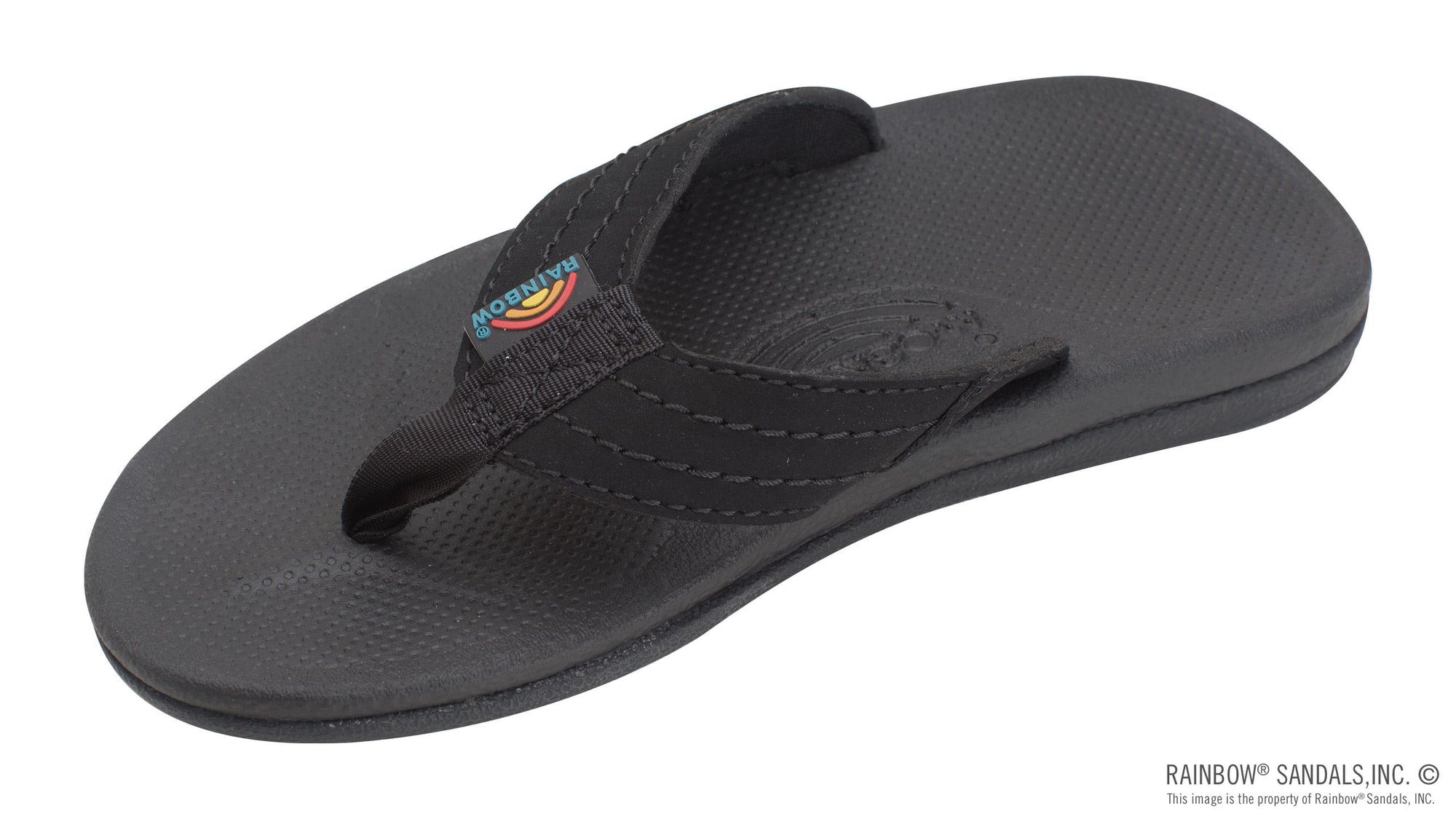 Rainbow Sandals Kids - Cape Single Layer - 1" Strap - Black Sunny Smith LLC