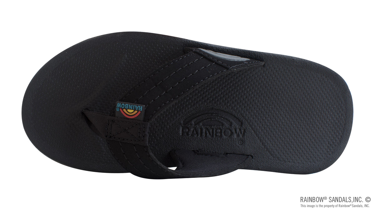 Rainbow Sandals Kids - Cape Single Layer - 1&quot; Strap - Black Sunny Smith LLC