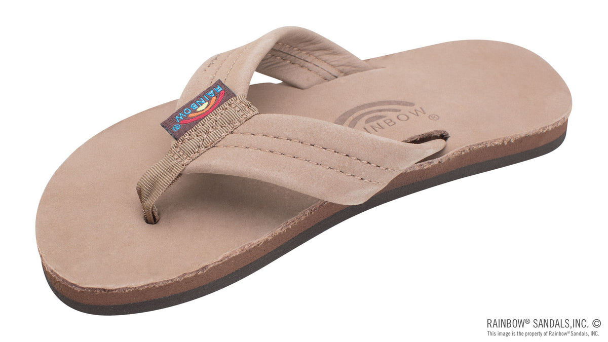 Rainbow Sandals Kids - Premier Leather Single Layer - 1&quot; Strap - Dark Brown Sunny Smith LLC