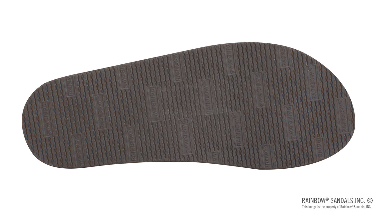 Rainbow Sandals Men&#39;s Double Layer - 1&quot; Strap - Dark Brown Sunny Smith LLC