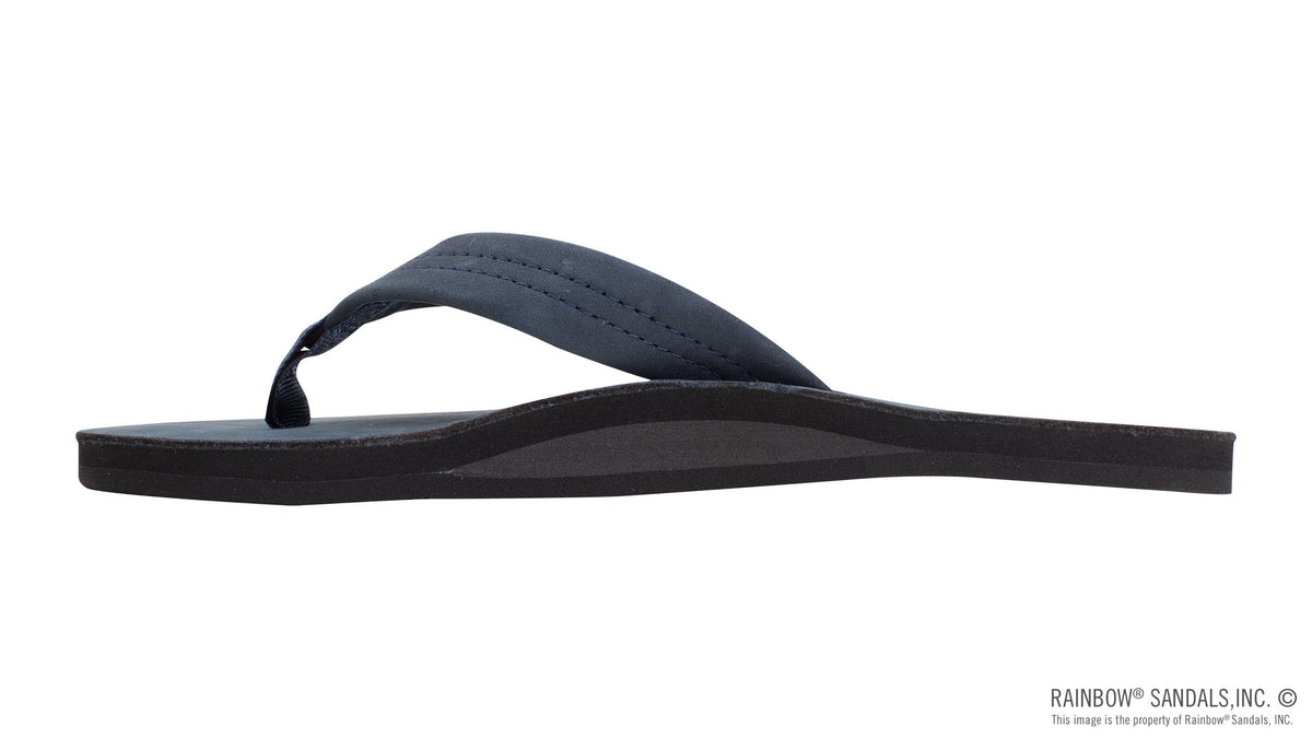 Rainbow Sandals Men&#39;s - Single Layer - 1&quot; Strap - Navy Sunny Smith LLC