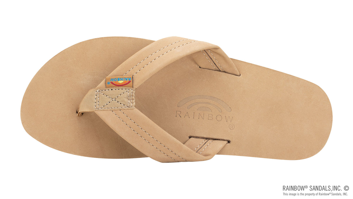 Rainbow Sandals Men&#39;s - Single Layer - 1&quot; Strap - Sierra Brown Sunny Smith LLC