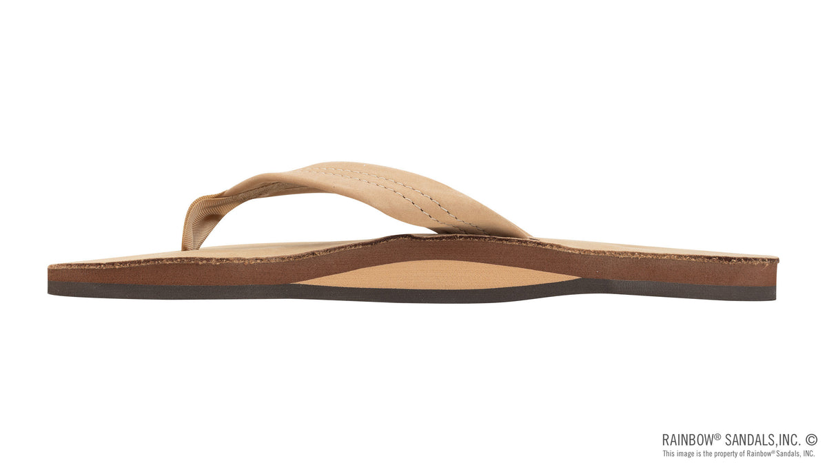 Rainbow Sandals Men&#39;s - Single Layer - 1&quot; Strap - Sierra Brown Sunny Smith LLC