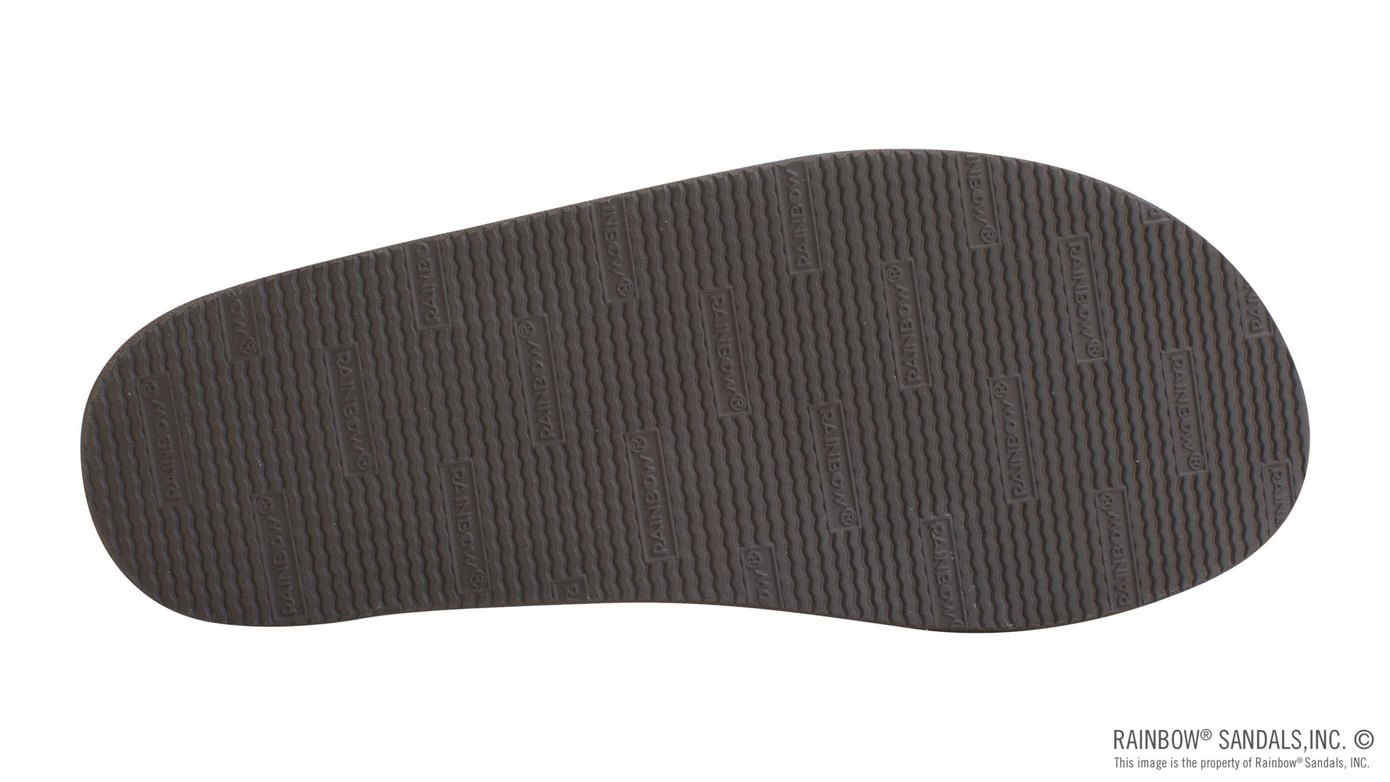 Rainbow Sandals Men's Single Layer Hemp - 1" Strap - Brown Sunny Smith LLC