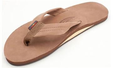 Rainbow 301ALTS-DKBR Mens Single Layer Classic Arch Support