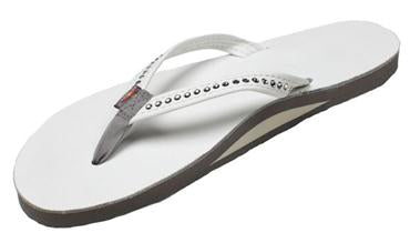Rainbow Sandals Woman's Swarovski Crystal Strap Single Layer Sunny Smith LLC