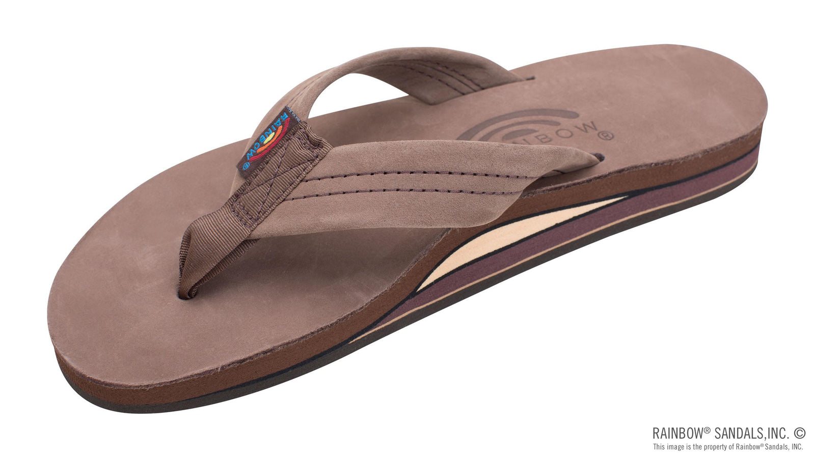 Rainbow Sandals Women's - Double Layer - 1" Strap - Expresso Sunny Smith LLC