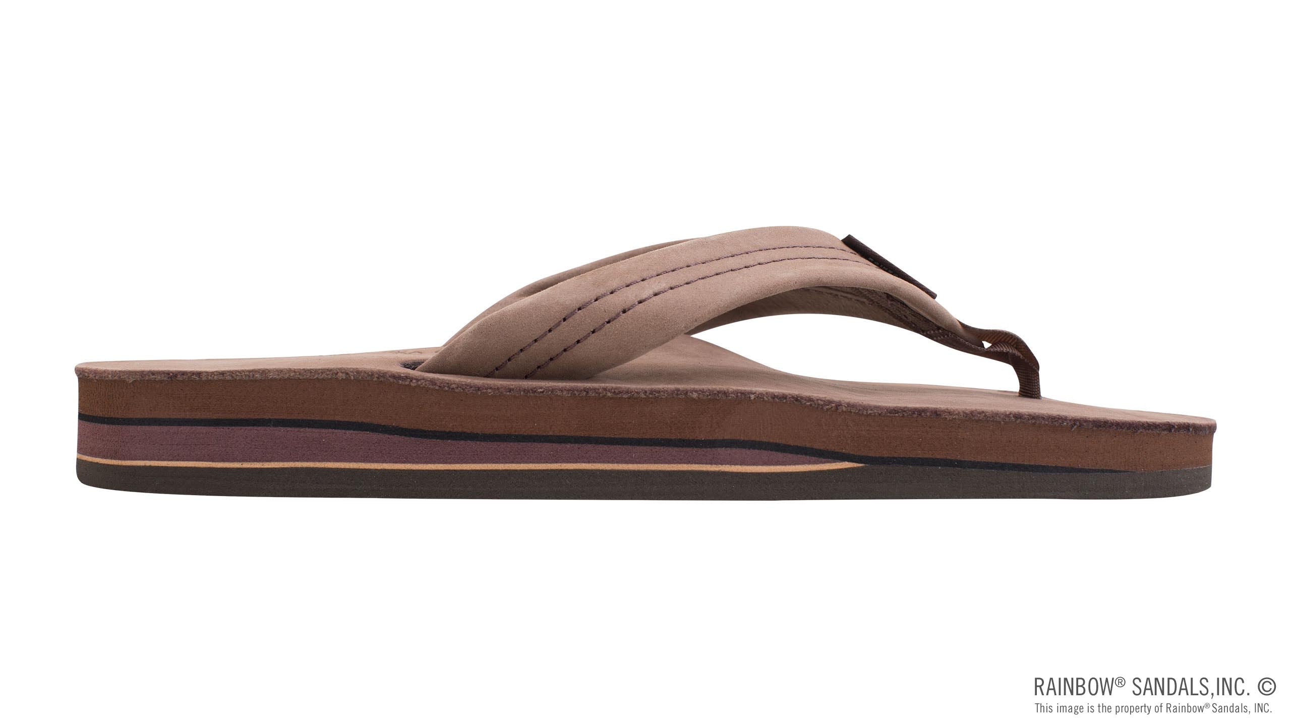 Rainbow Sandals Women's - Double Layer - 1" Strap - Expresso Sunny Smith LLC