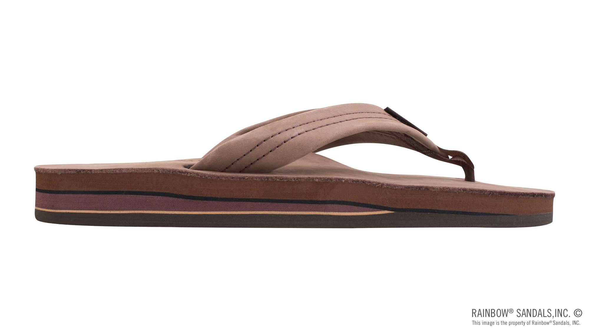Rainbow Sandals Women's - Double Layer - 1" Strap - Expresso Sunny Smith LLC