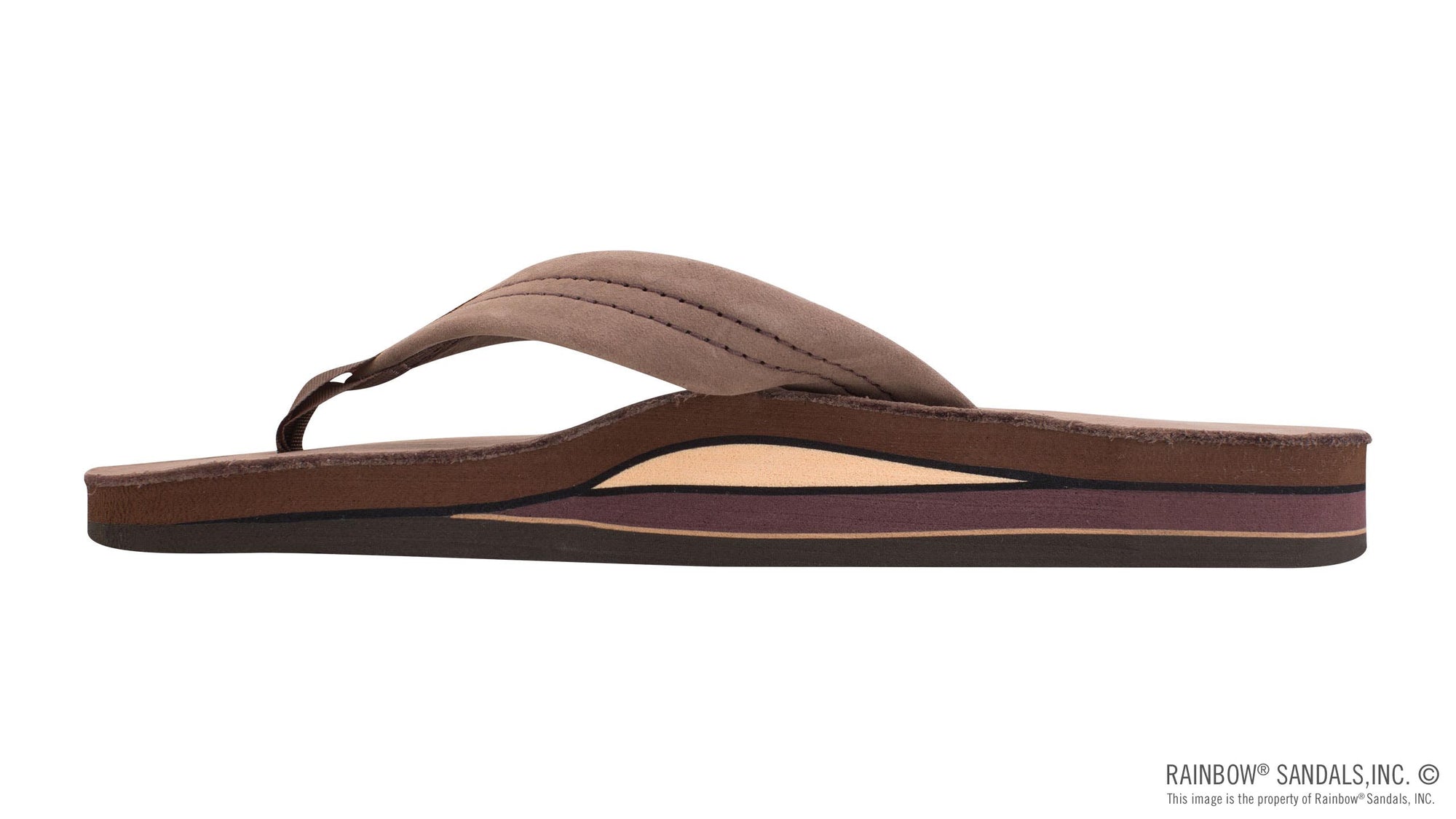 Rainbow Sandals Women's - Double Layer - 1" Strap - Expresso Sunny Smith LLC