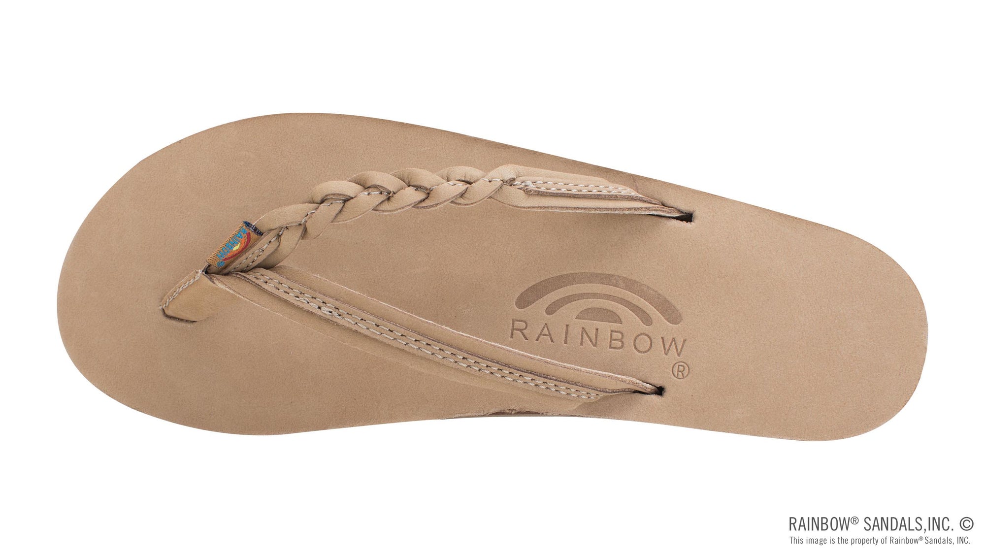 Rainbow Sandals Women's Flirty Braidy - Single Layer - 1/2" Braided Strap - Sierra Brown Sunny Smith LLC