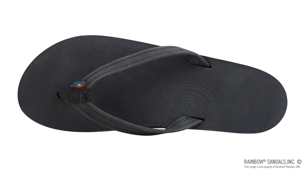 Rainbow Sandals Women's - Single Layer - 1/2" Strap - Black Sunny Smith LLC