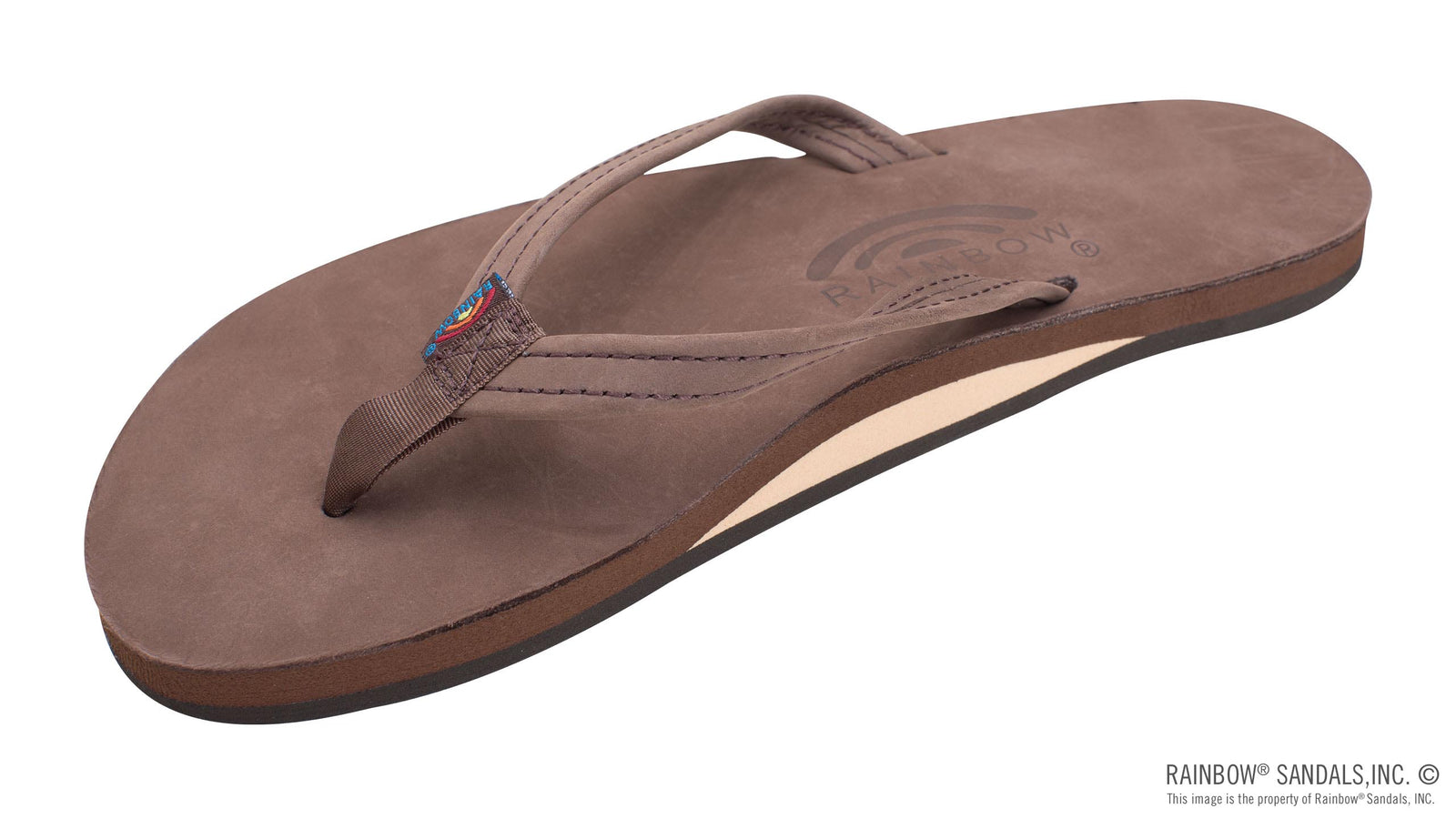 Rainbow Sandals Women's - Single Layer - 1/2" Strap - Expresso Sunny Smith LLC