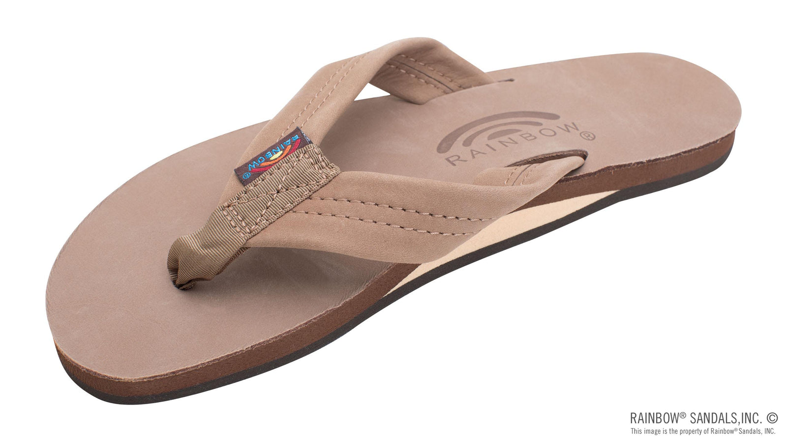 Rainbow Sandals Women's - Single Layer - 1" Strap - Dark Brown Sunny Smith LLC
