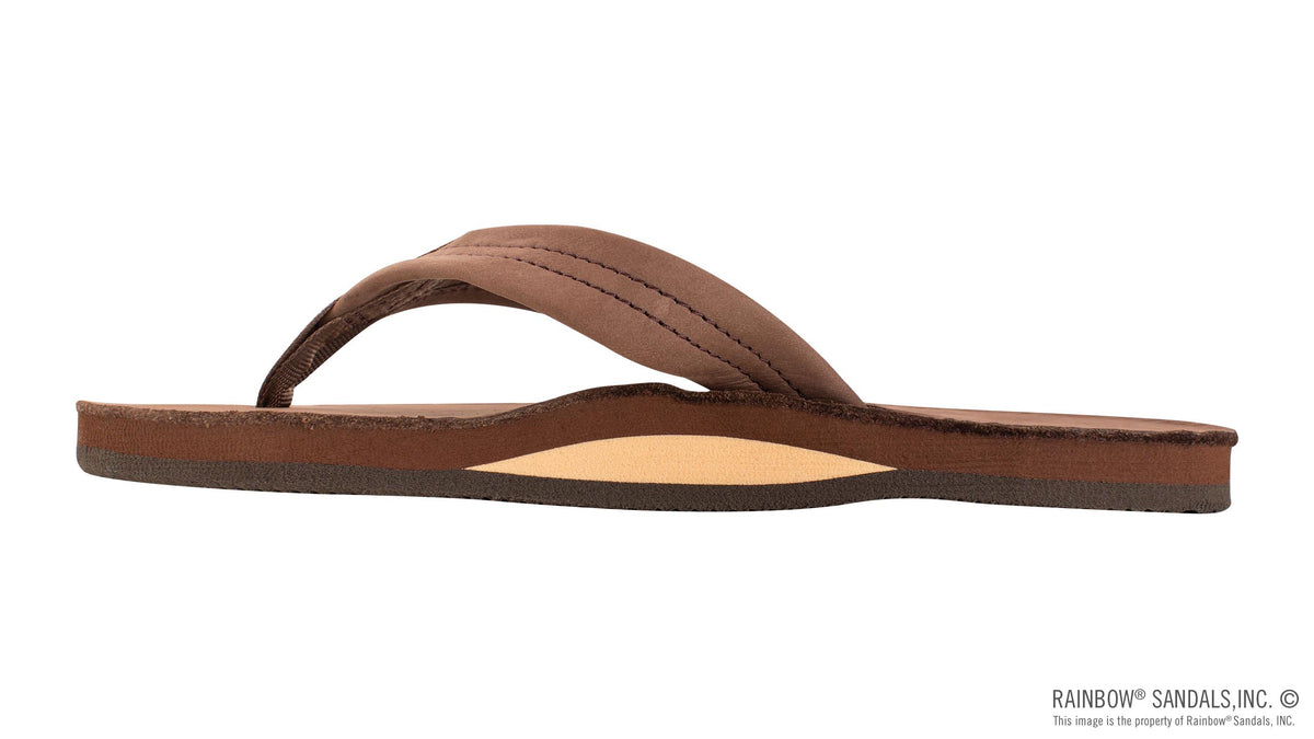 Rainbow Sandals Women&#39;s - Single Layer - 1&quot; Strap - Expresso Sunny Smith LLC