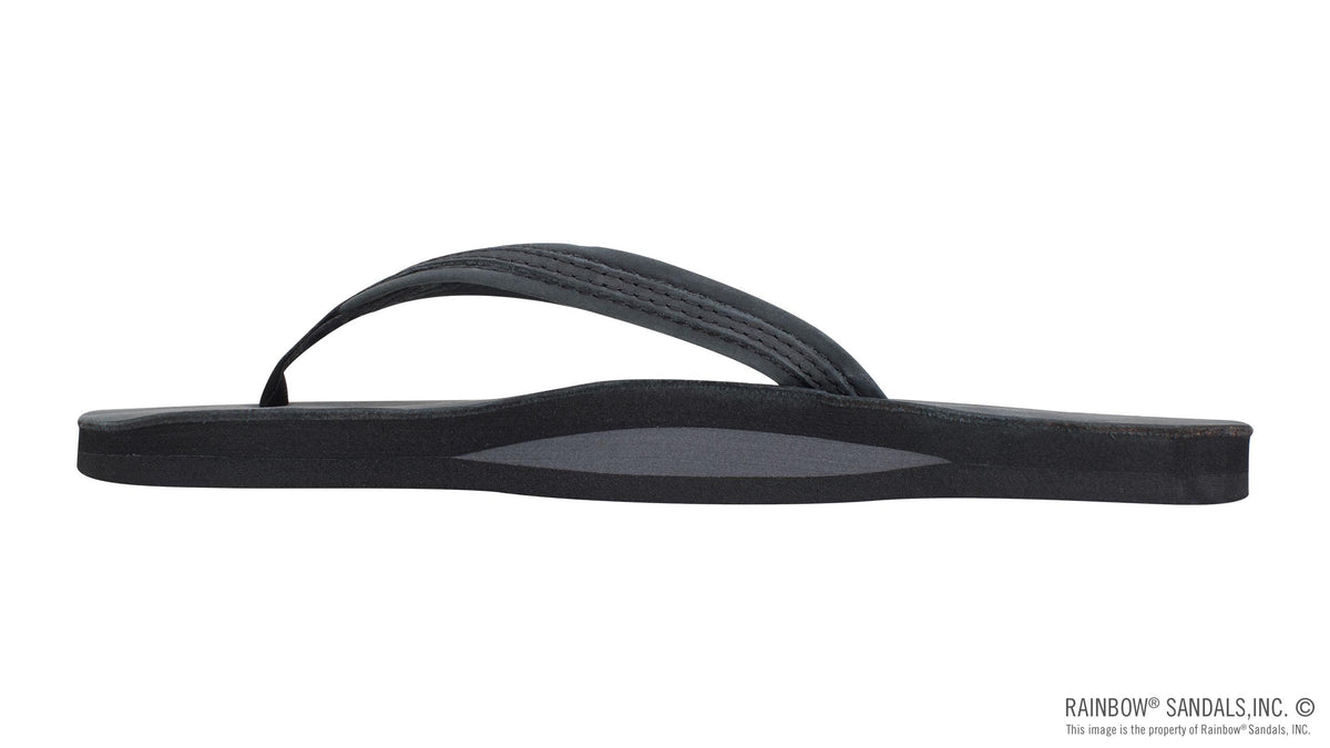 Rainbow Sandals Women&#39;s - The Madison - Single Layer - 1/2&quot; Strap w/ Braid - Black Sunny Smith LLC