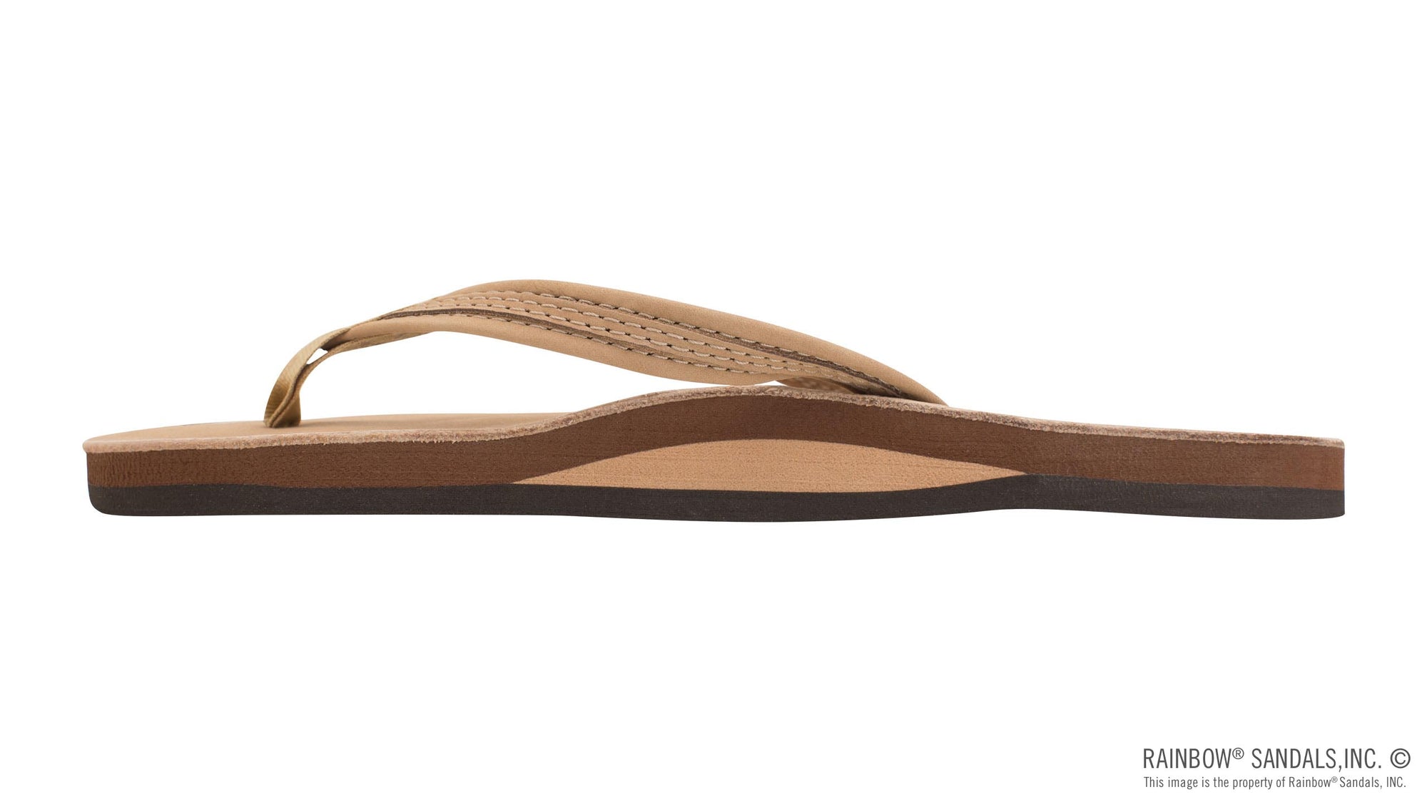 Rainbow Sandals Women's - The Madison - Single Layer - 1/2" Strap w/ Braid - Sierra Brown Sunny Smith LLC