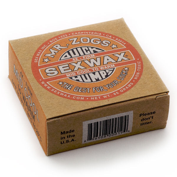 SEX WAX COCONUT QUICK HUMPS Surf Wax  (ECOBOX) Sunny Smith LLC