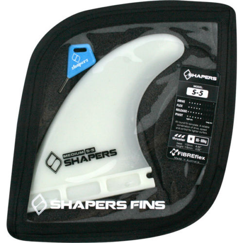 Shapers Fibre Flex: S5 Thruster Fins Medium Sunny Smith LLC