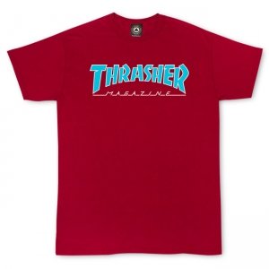 THRASHER LOGO OUTLINED SS T-SHIRT Sunny Smith LLC