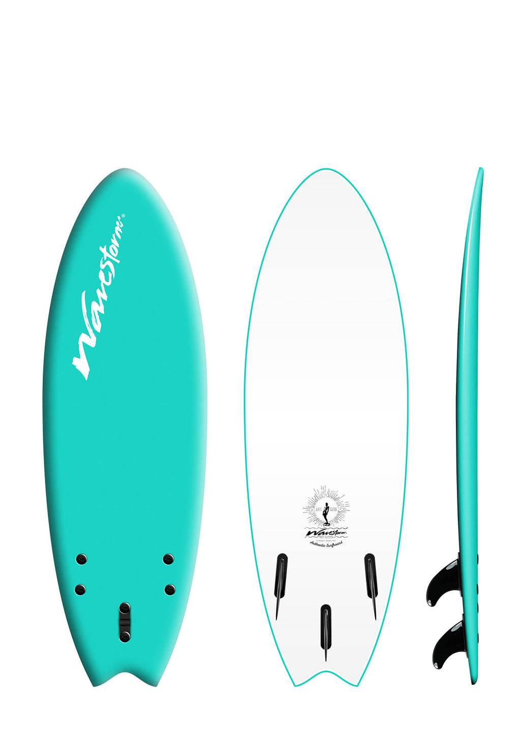 Wavestorm 5ft 6in New Modern Swallow Tail Surfboard