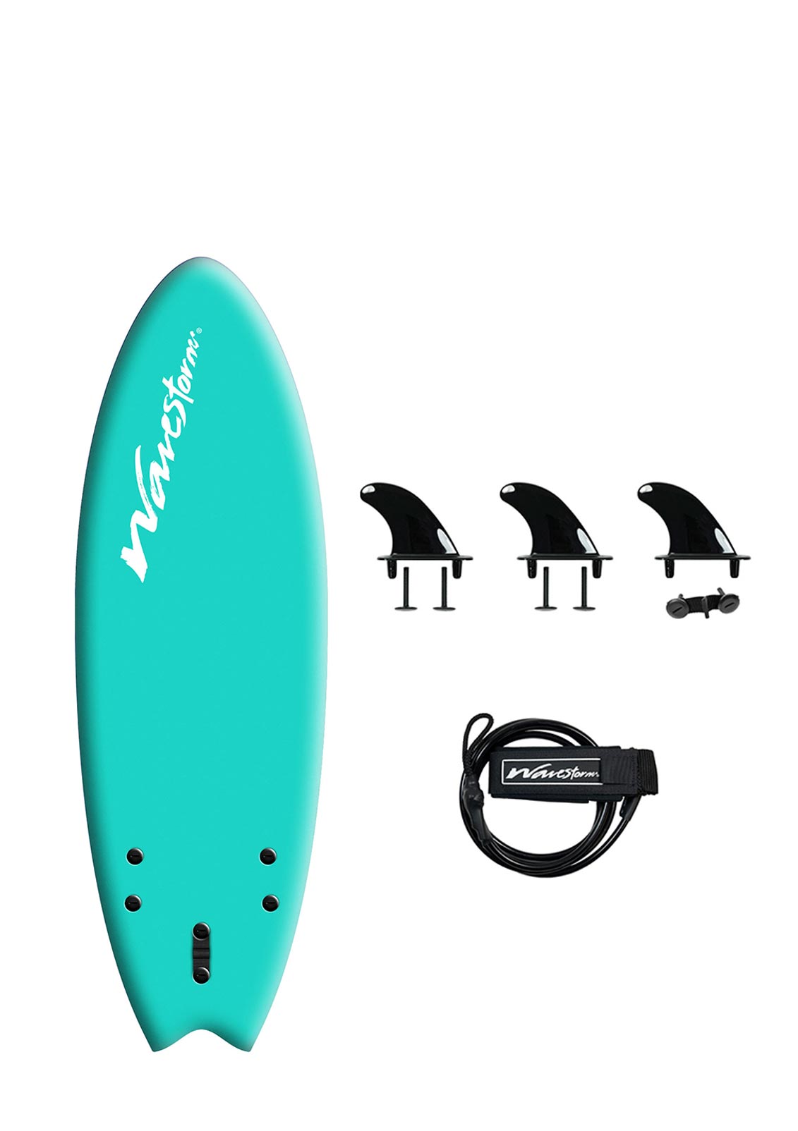 Wavestorm 5ft 6in New Modern Swallow Tail Surfboard