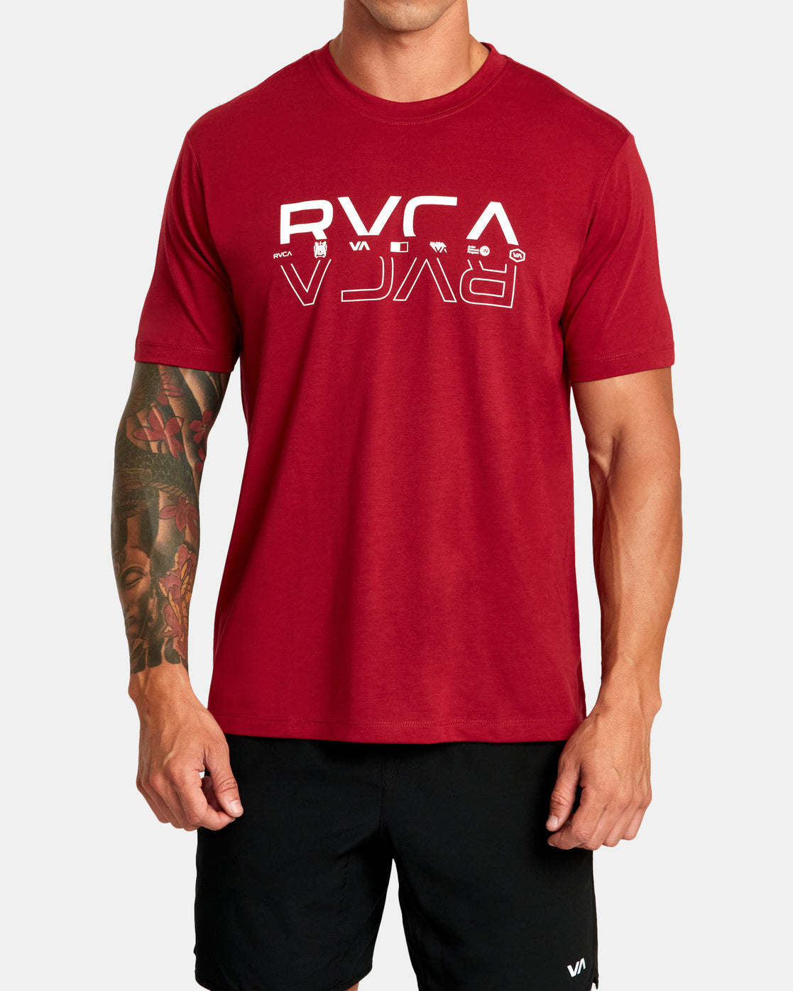 RVCA Double RVCA Split Workout S/S Tee