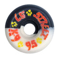 K-9 80s Street Wheels - 57mm x 95a - Black / White (Set of 4)