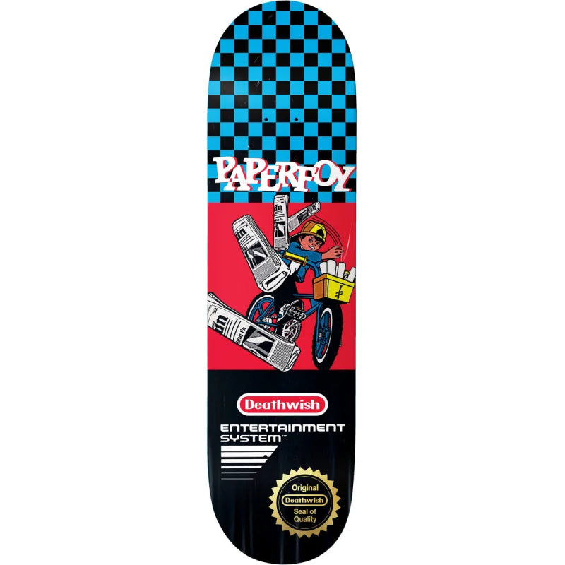 Deathwish Skateboard Deck Jamie Foy Paper Foy 8.25 x 31.5