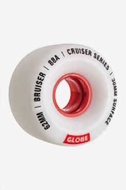 Bruiser Cruiser Wheel 58mm White/Red/58 &amp;55mm