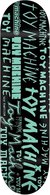 TOY MACHINE WORD MARKS SKATEBOARD DECK-8.25 BLACK