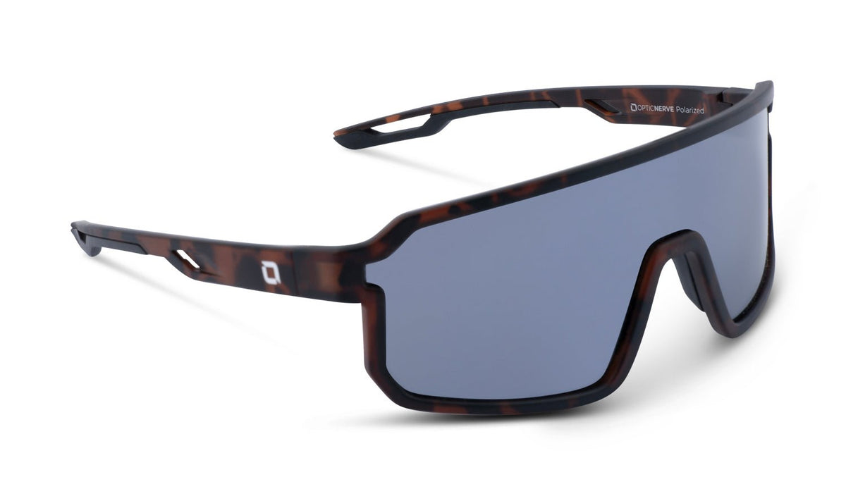 Optic Nerve Scraggy Sunglasses -Brown/Blue Mirror Polarized