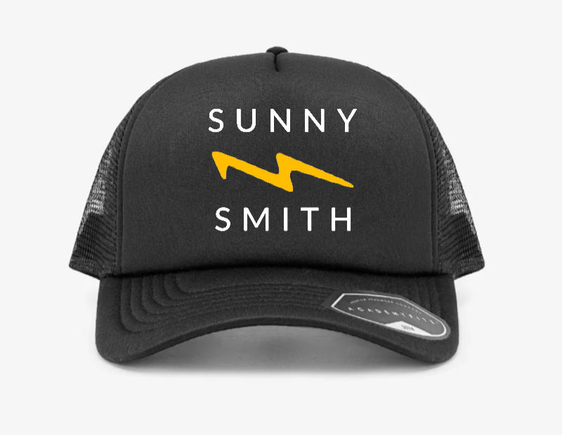 Sunny Smith Trucker Hat-Black