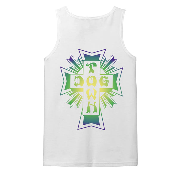 Dogtown Cross Logo Tank Top- White