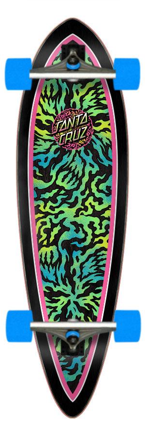 Santa Cruz Obscure Dot Cruzer Pintail Complete Skateboard