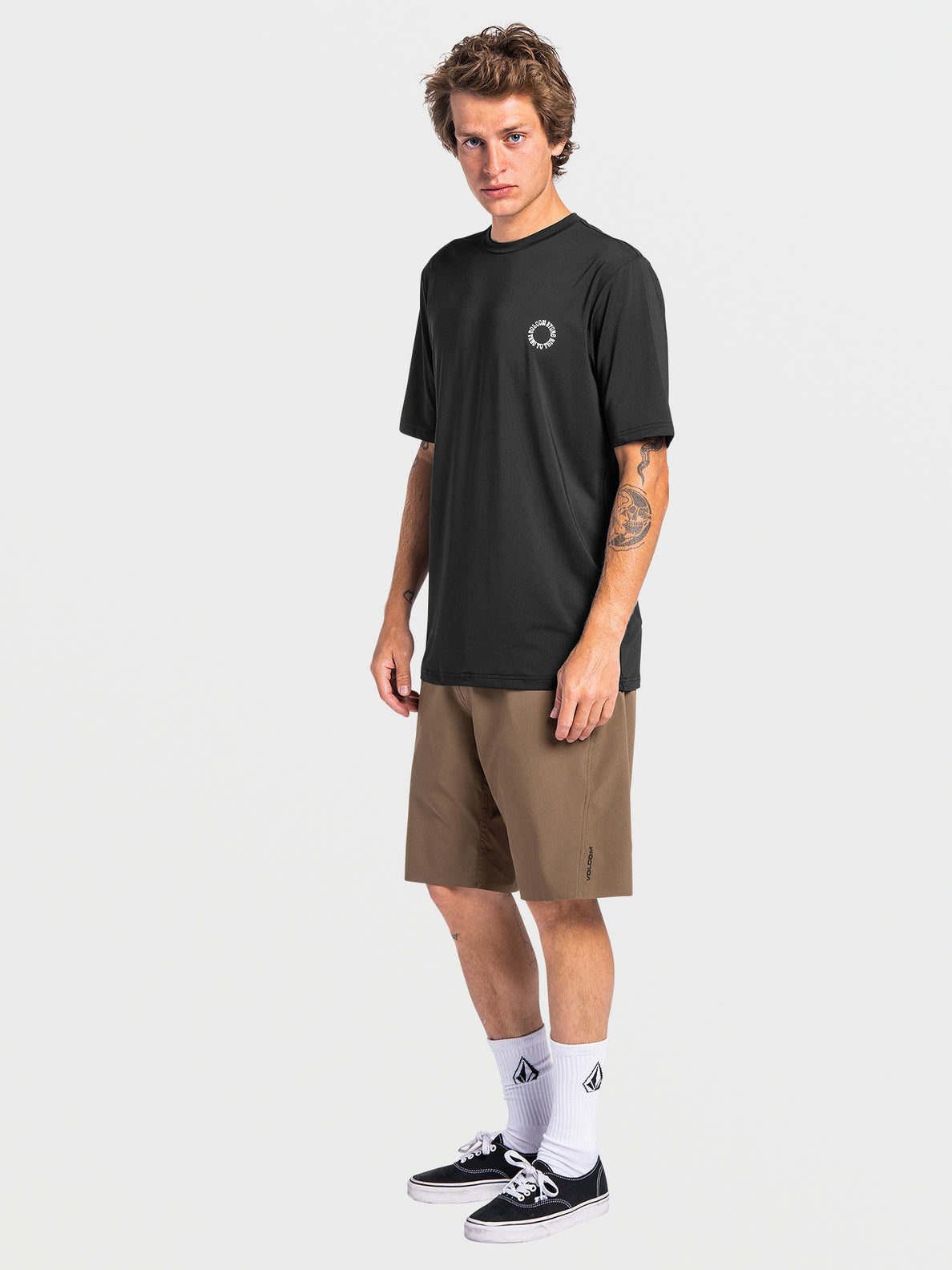 VOLCOM 91 TRAILS HYBRID 21" SHORT- TARMAC BROWN Sunny Smith LLC