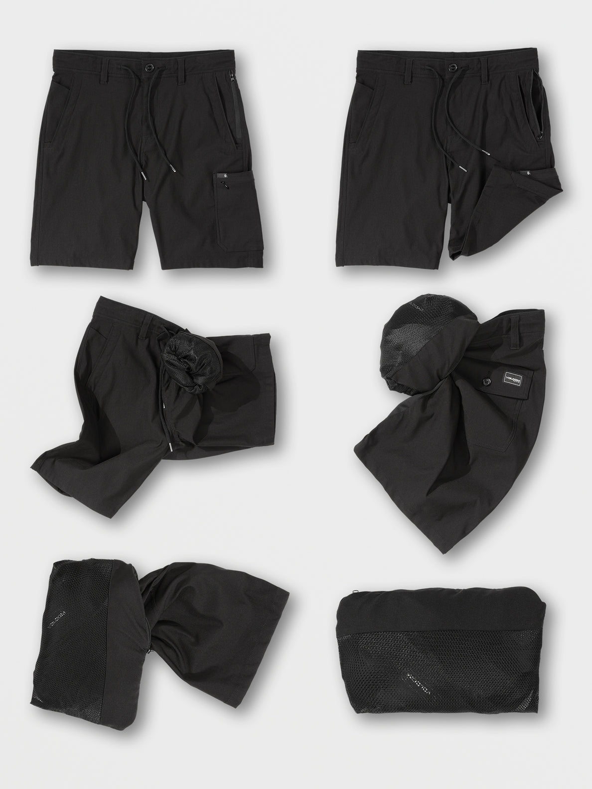 VOLCOM STONE TRAIL MASTER SHORT 20" BLACK Sunny Smith LLC